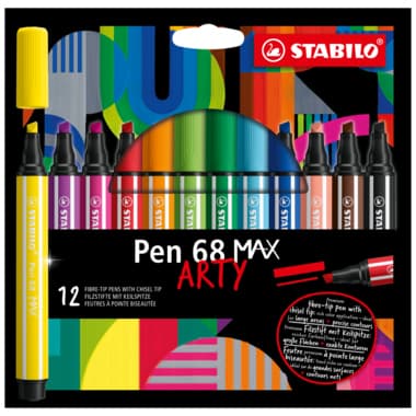 Stabilo Filzstift Pen 68 MAX 1+5mm sort. 12St.