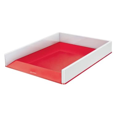 Leitz Briefkorb WOW DIN A4 PS weiß/rot