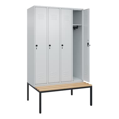 C+P Spind Classic PLUS 4Abteile 2120x1200x815mm l.gr