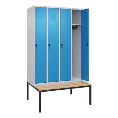 C+P Spind Classic PLUS 4Abteile 2120x1200x815mm l.gr