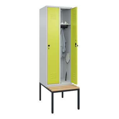 C+P Spind Classic PLUS 2Abteile 2120x600x815mm l.gr