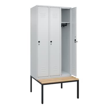C+P Spind Classic PLUS 3Abteile 2120x900x815mm l.gr