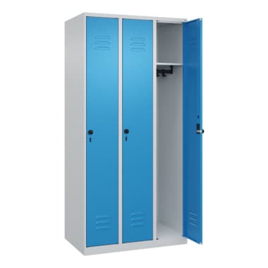 C+P Spind Classic PLUS 3Abt. 1850x900x500mm l.gr/l.bl
