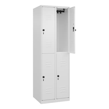 C+P Spind Classic PLUS doppelt 2Abteile 185x60cm ws