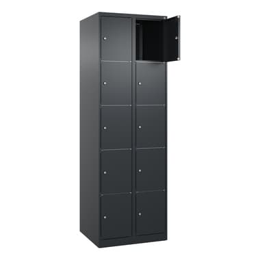 C+P SchließfSchr Classic PLUS 2x5Fä 1850x600x500 sgr/sgr