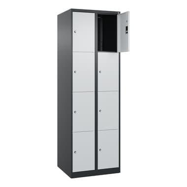 C+P SchließfSchr Classic PLUS 2x4Fä 1850x600x500 sgr