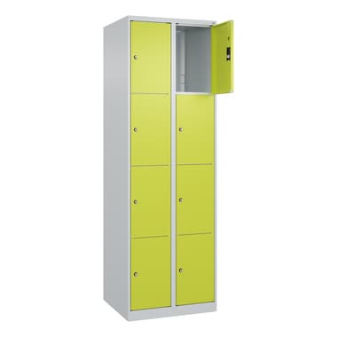 C+P Schließf.schrank 2x4Fä 1850x600x500 lgr/cgn