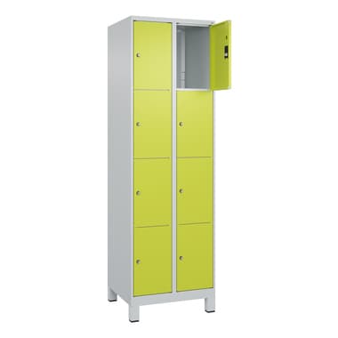 C+P SchließfSchr Classic PLUS 2x4Fä 1950x600x500 lgr/cgn