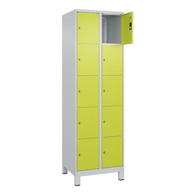 C+P SchließfSchr Classic PLUS 2x5Fä 1950x600x500 lgr/cgn
