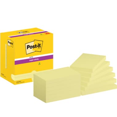 Post-it Haftnotiz Super Sticky 127x76mm ge 12x90Bl