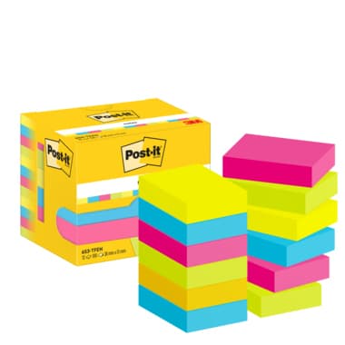 Post-it Haftnotiz Energetic 38x51mm sort 12x100Bl