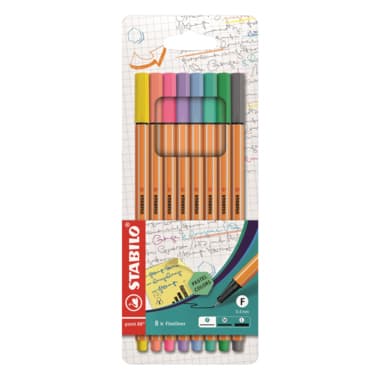 Stabilo Fineliner point EO88/6 pastell sort 8 St.
