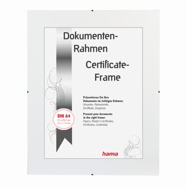 Hama Bilderrahmen Clip-Fix 21x29,7cm rahmenlos tr