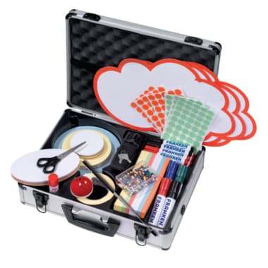 Franken Moderationskoffer 43x12x32cm Aluminium si