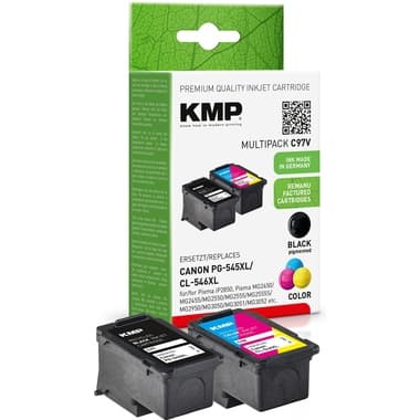 KMP Tintenpatr C97V wie PG545/CL546XL sw+c/m/y 2St.