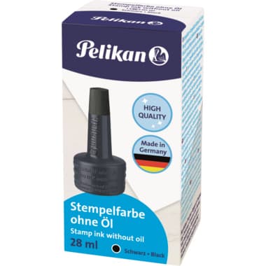 Pelikan Stempelfarbe 4K ohne Öl 28ml sw