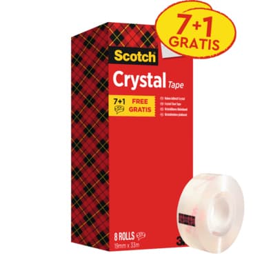 Scotch Klebeband Crystal Promotion 19mmx33m 8St.