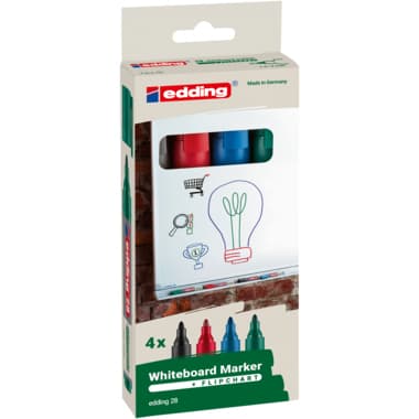 edding Boardmarker 28 EcoLine 1,5-3mm sort 4 St.