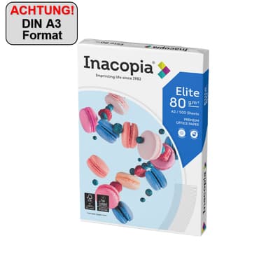 Inacopia Kopierpapier elite A3 80g 500 Bl.