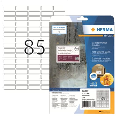 Herma Etikett 37x13mm PES ws 2.125 St.