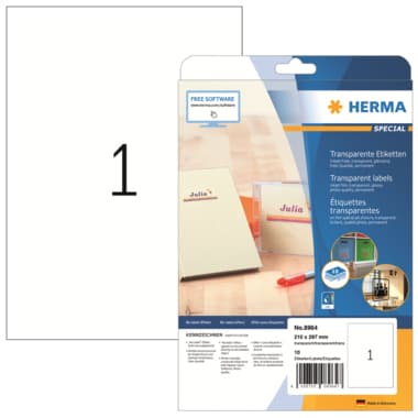 Herma Etikett 210x297mm Folie ws 10 St.