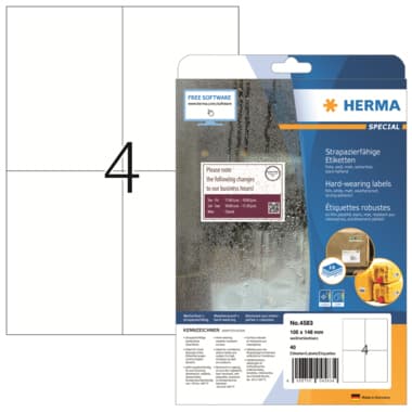 Herma Etikett 105x148mm ws 40St
