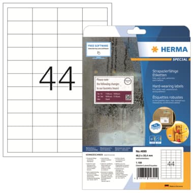 Herma Etikett 48,3x25,4mm ws 1.100 St.
