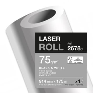 Clairefontaine Plotterrolle 75g 914mmx175m