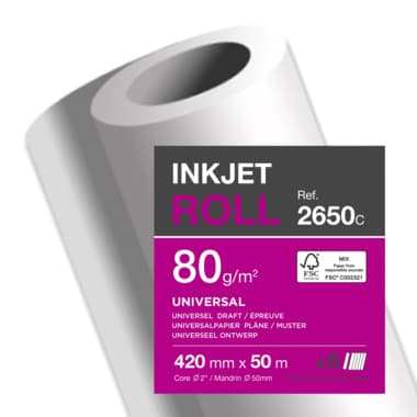 Clairefontaine Plotterrolle 80g 420mmx50m 6St.