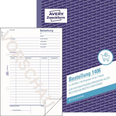 Avery Zweckform Bestellformular A5 2x50Blatt