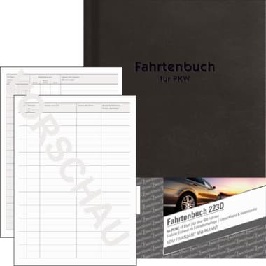 Avery Zweckf. Fahrtenbuch Design DIN A5 48Blatt sw