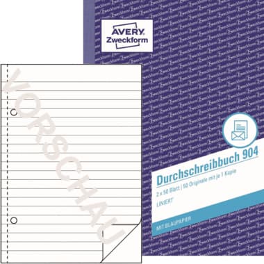 Avery Durchschreibebuch A5 lin 2x50Bl