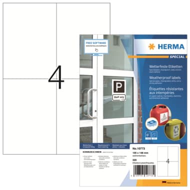 Herma Etikett 105x144mm weiß 320 St./Pack.