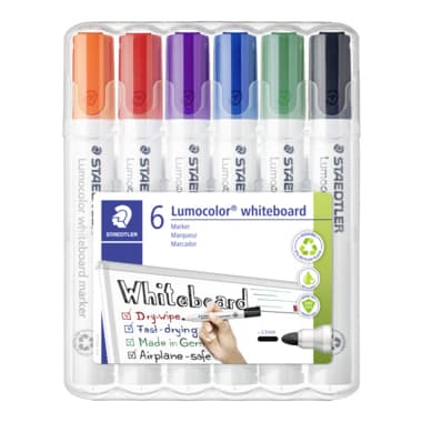 Staedtler Whiteboardmarker Lumocolor sort. 6 St.