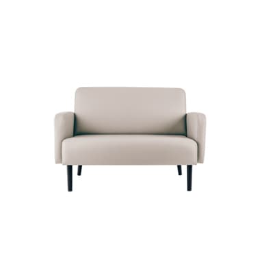 Paperflow Sofa LISBOA 2Sitzer Kunstleder sw/ws