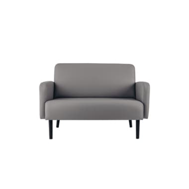Paperflow Sofa LISBOA 2Sitzer Kunstleder sw/gr