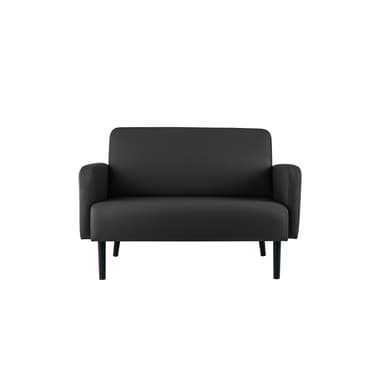 Paperflow Sofa LISBOA 2Sitzer Kunstleder sw/sw