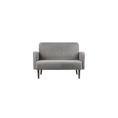 Paperflow Sofa LISBOA 2Sitzer Samt sw/gr