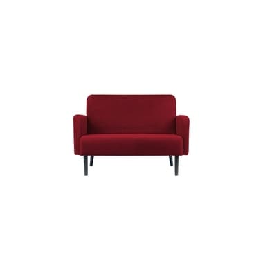 Paperflow Sofa LISBOA 2Sitzer Samt sw/rt