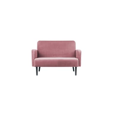 Paperflow Sofa LISBOA 2Sitzer Samt sw/pi