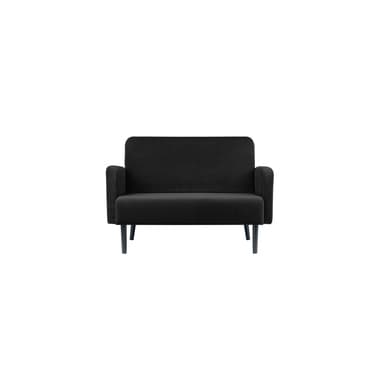 Paperflow Sofa LISBOA 2Sitzer Samt sw/sw