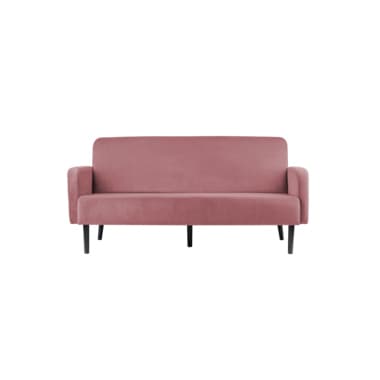 Paperflow Sofa LISBOA 3Sitzer Samt sw/pi