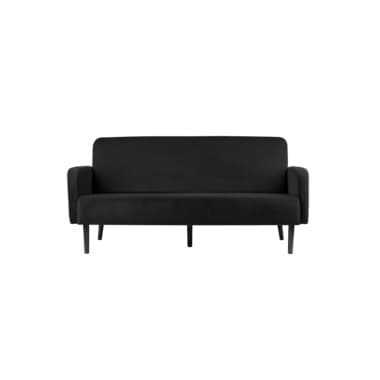 Paperflow Sofa LISBOA 3Sitzer Samt sw/sw