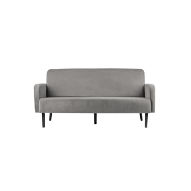 Paperflow Sofa LISBOA 3Sitzer Samt sw/gr