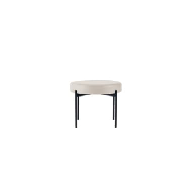 Paperflow Hocker GAIA rund Kunstleder sw/ws