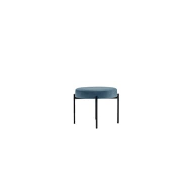 Paperflow Hocker GAIA rund Stoff sw/bl