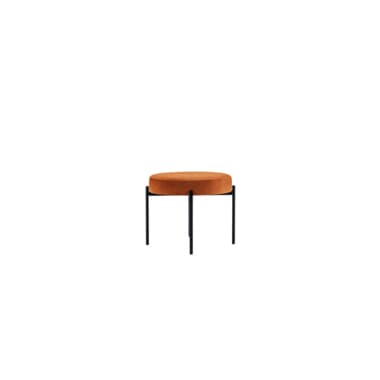 Paperflow Hocker GAIA rund Stoff sw/rs