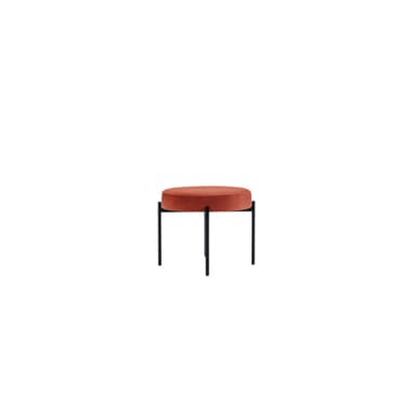 Paperflow Hocker GAIA rund Stoff sw/br