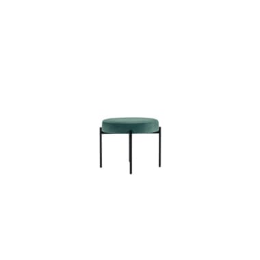 Paperflow Hocker GAIA rund Stoff sw/gn