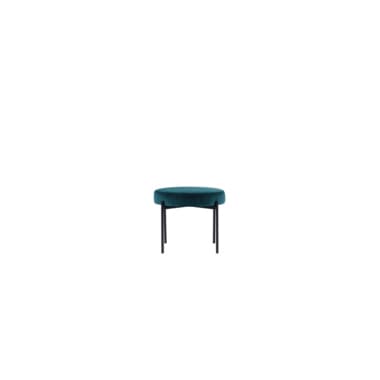 Paperflow Hocker GAIA rund Samt sw/gn